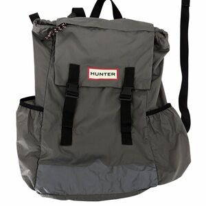 HUNTER Gray Ripstop Packable Backpack Lightweight Travel Bag